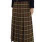 Daks Vintage Signature Wool Skirt