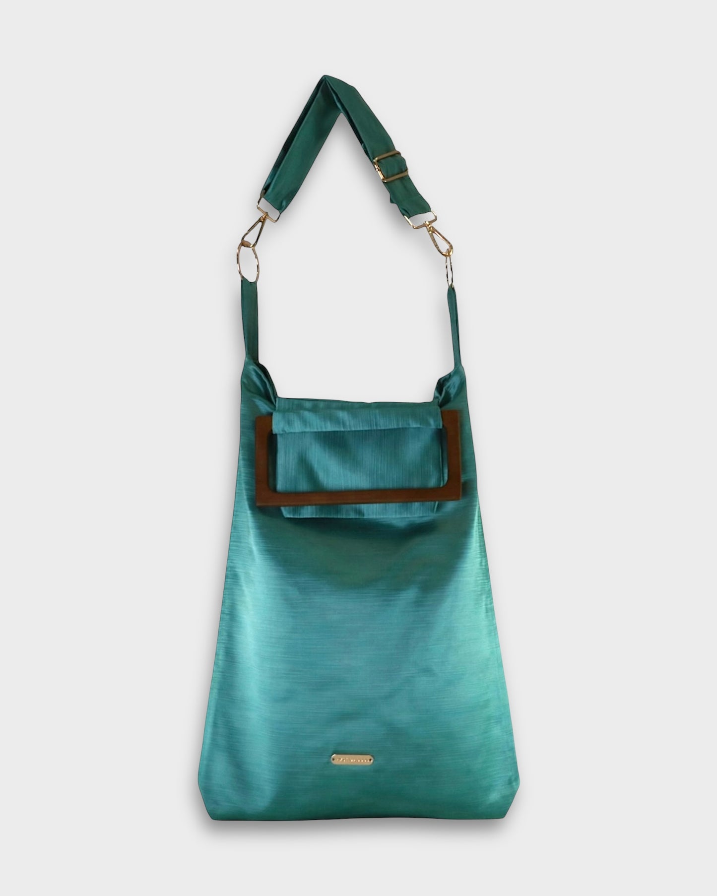 Ella Crossbody Tote Blue Green