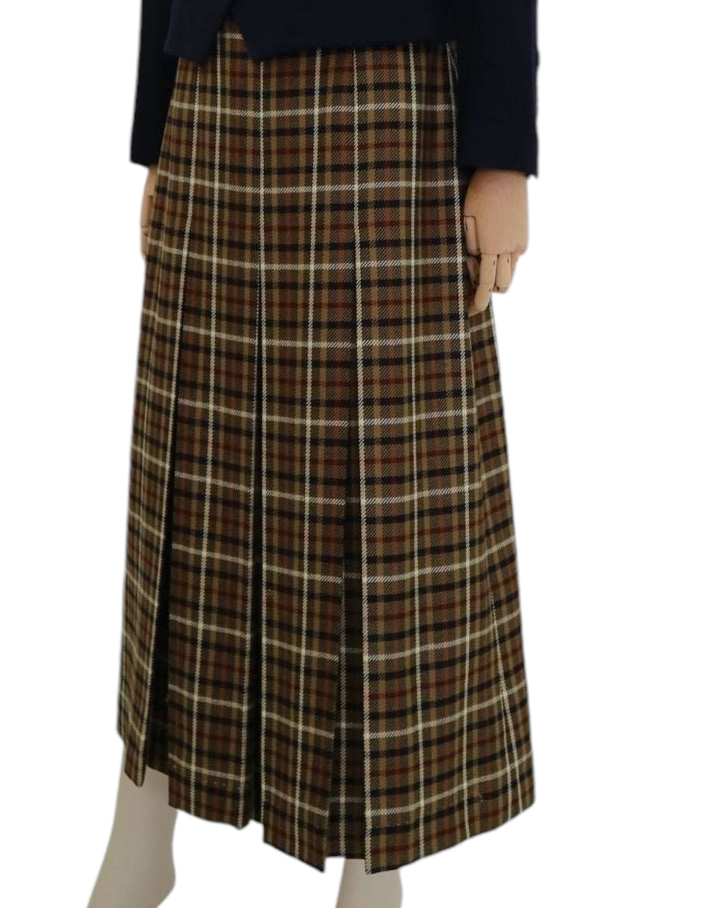 Daks Vintage Signature Wool Skirt