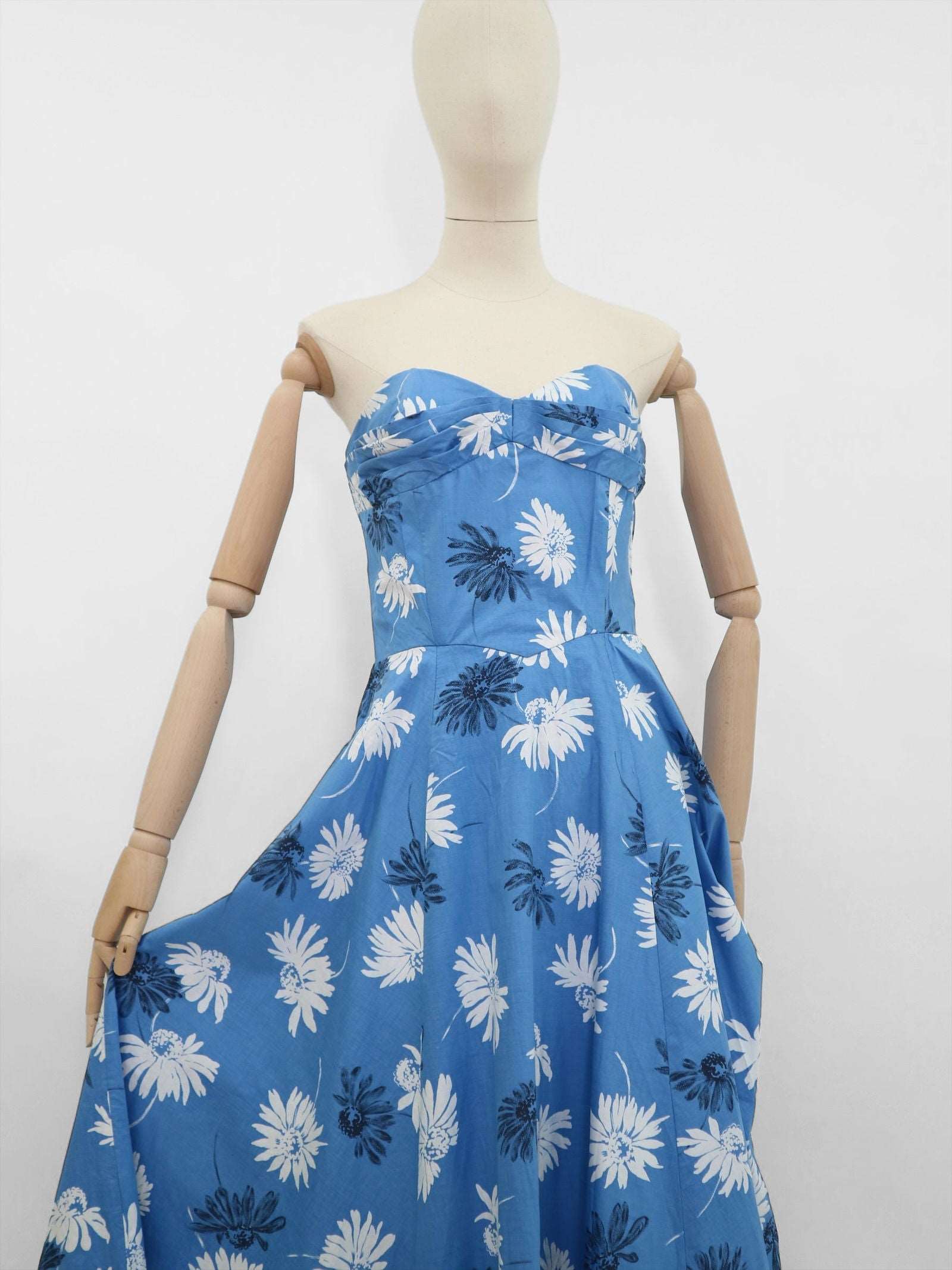 50’s Vintage Rivier Model Maxi Dress Hand Finished -  - #product_colour#