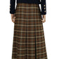 Daks Vintage Signature Wool Skirt