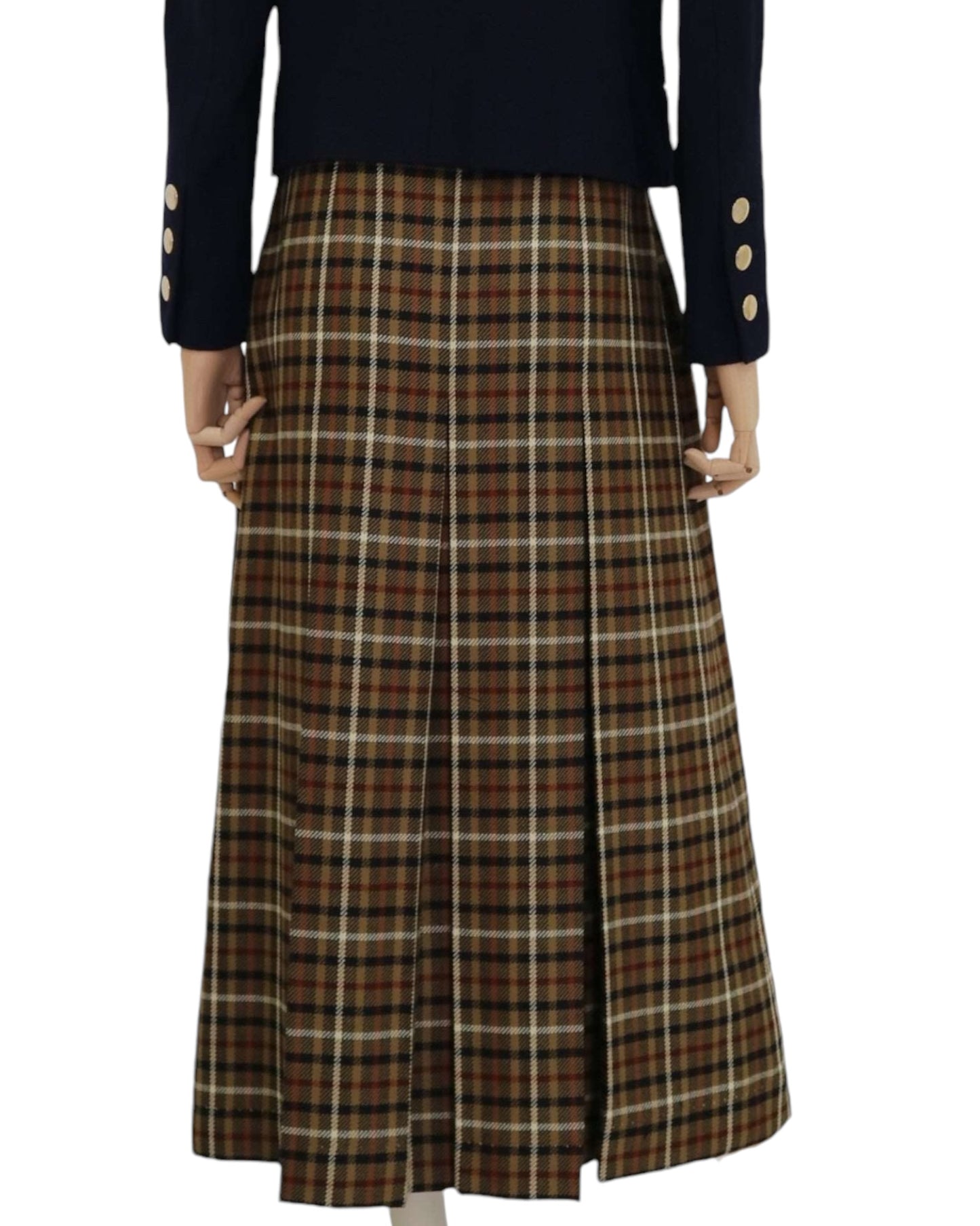 Daks Vintage Signature Wool Skirt