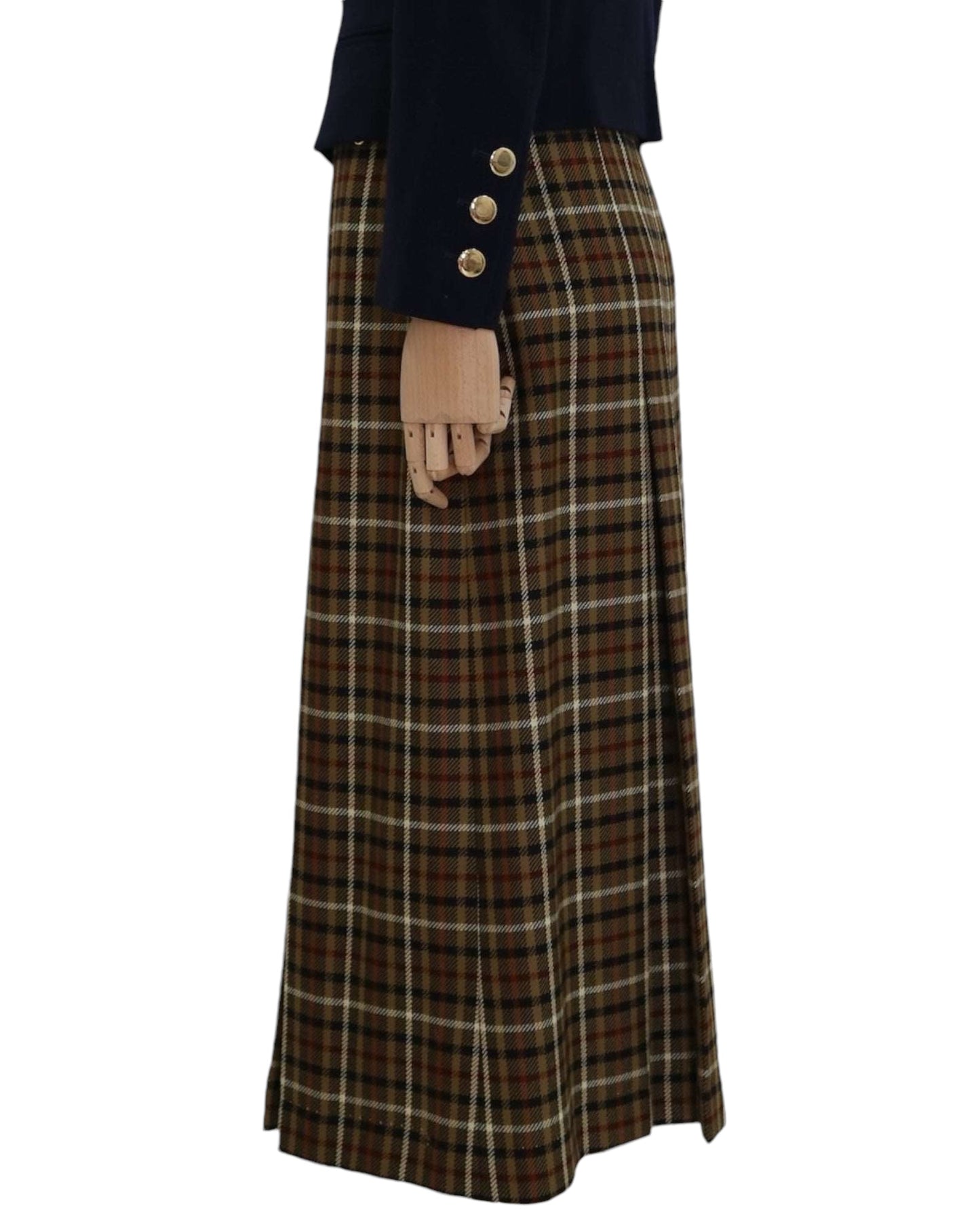 Daks Vintage Signature Wool Skirt