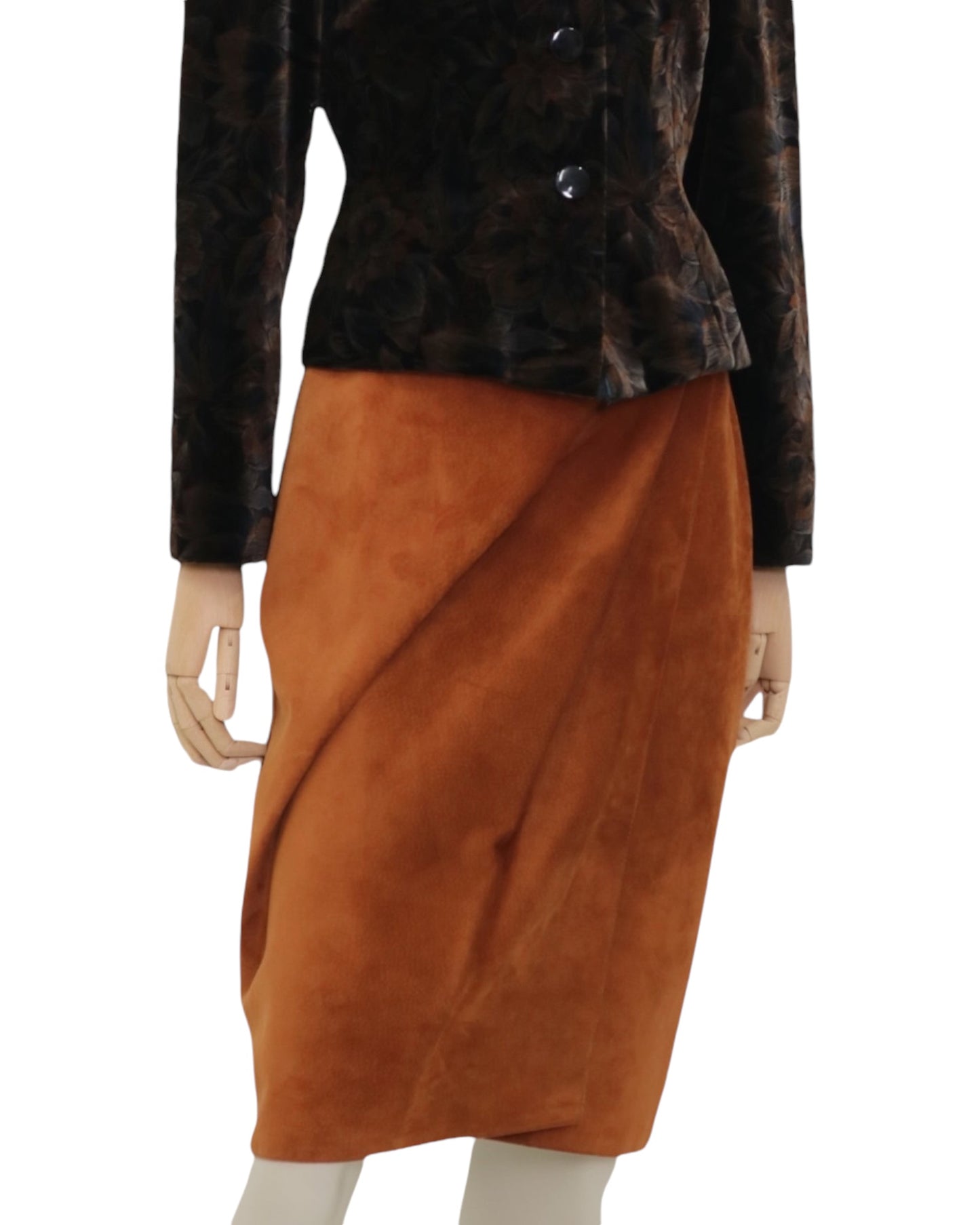 80’s Wrap Suede Skirt