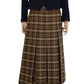 Daks Vintage Signature Wool Skirt