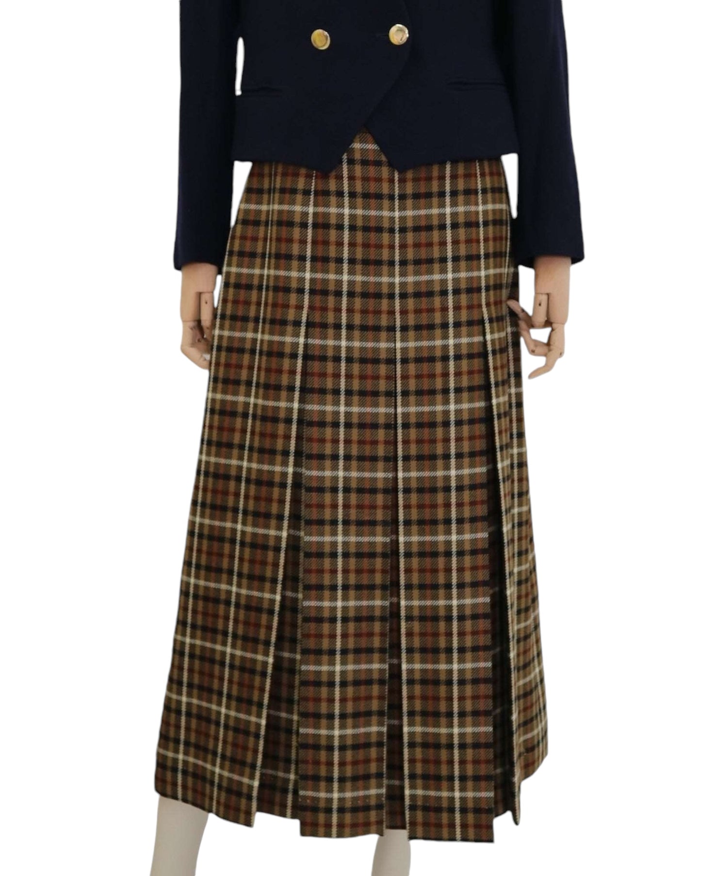 Daks Vintage Signature Wool Skirt