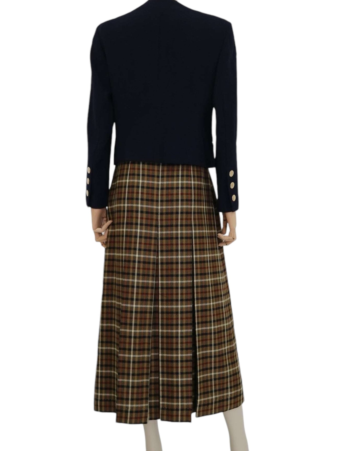 Daks Vintage Signature Wool Skirt