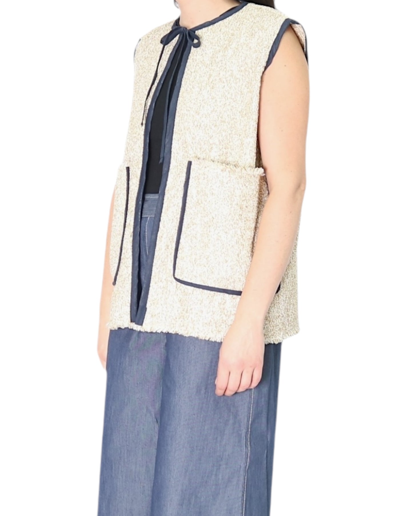 Mystic Moods Navy Crew Neck Vest