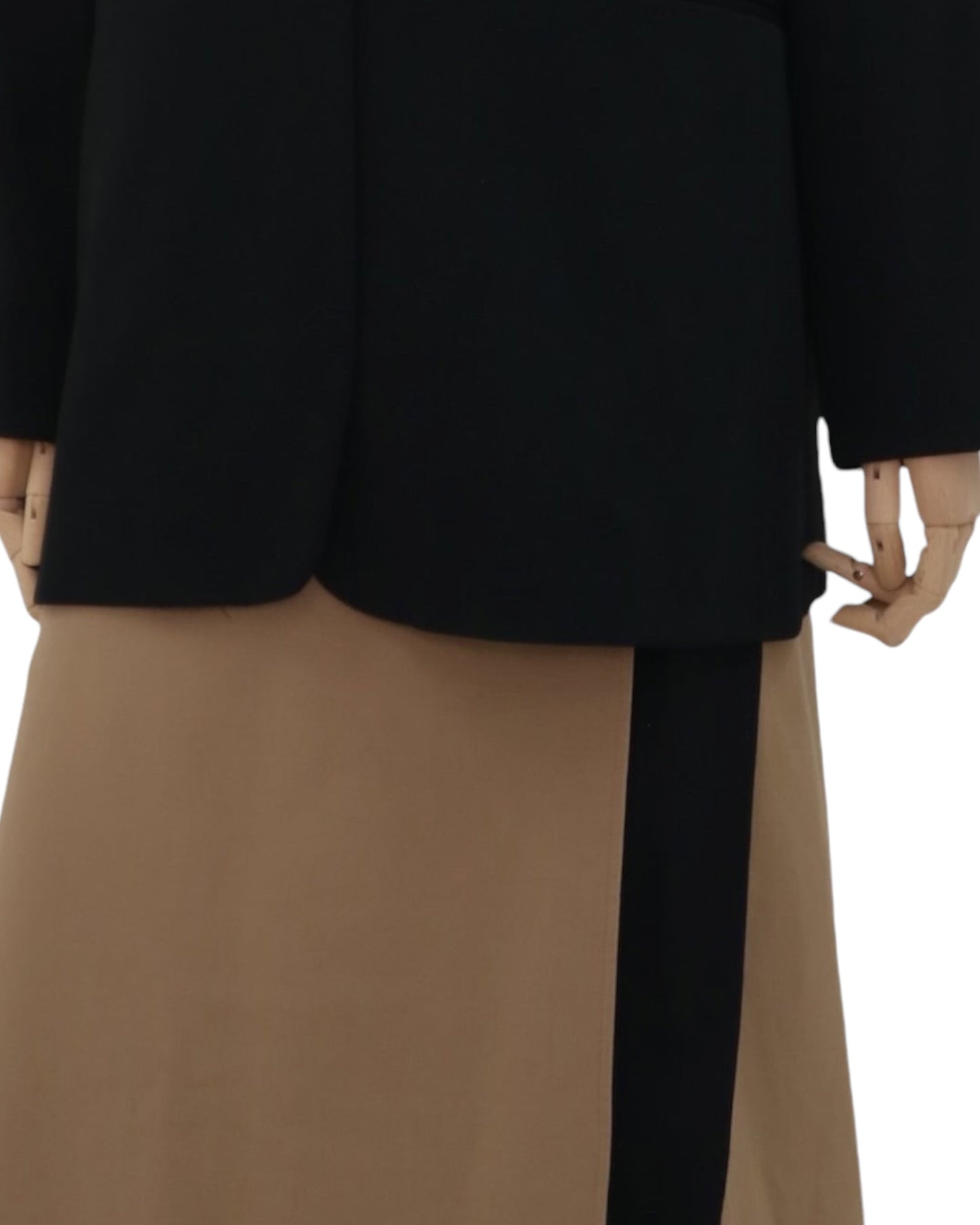 Wool Knee Length Wrap Skirt by Jigsaw