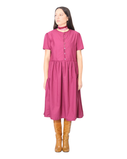 Mystic Moods Buttoned Front Midi Dress