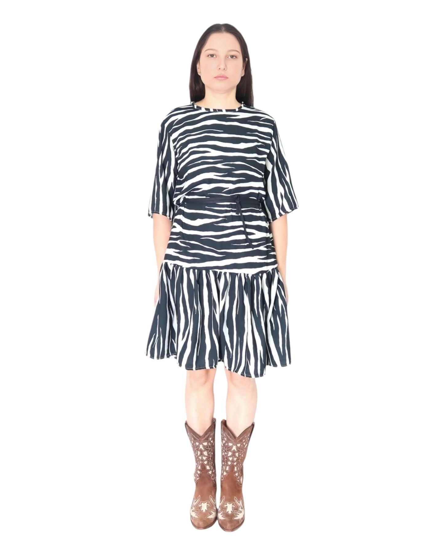 Mystic Moods Zebra Midi Dress