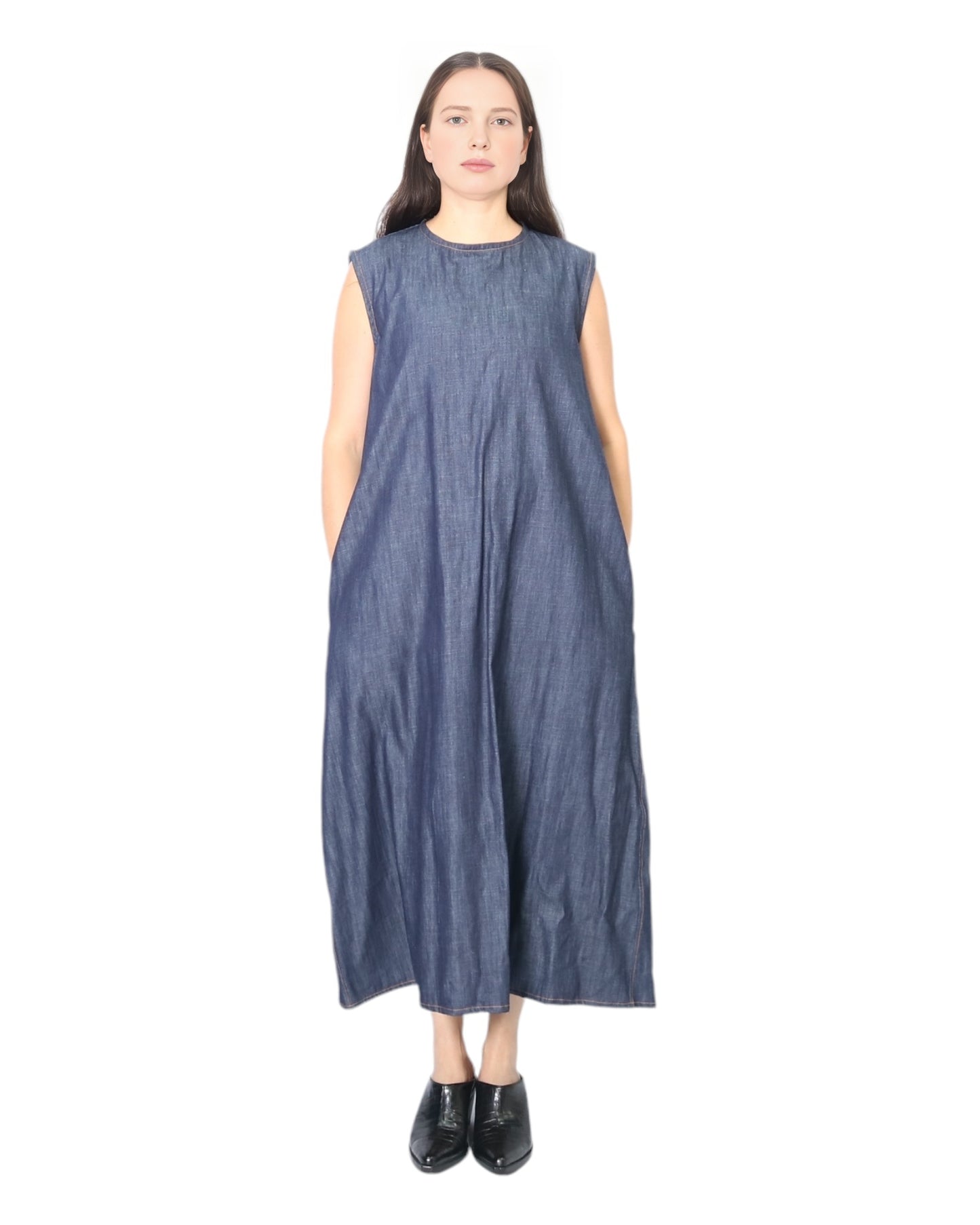 Denim Trapeze Dress