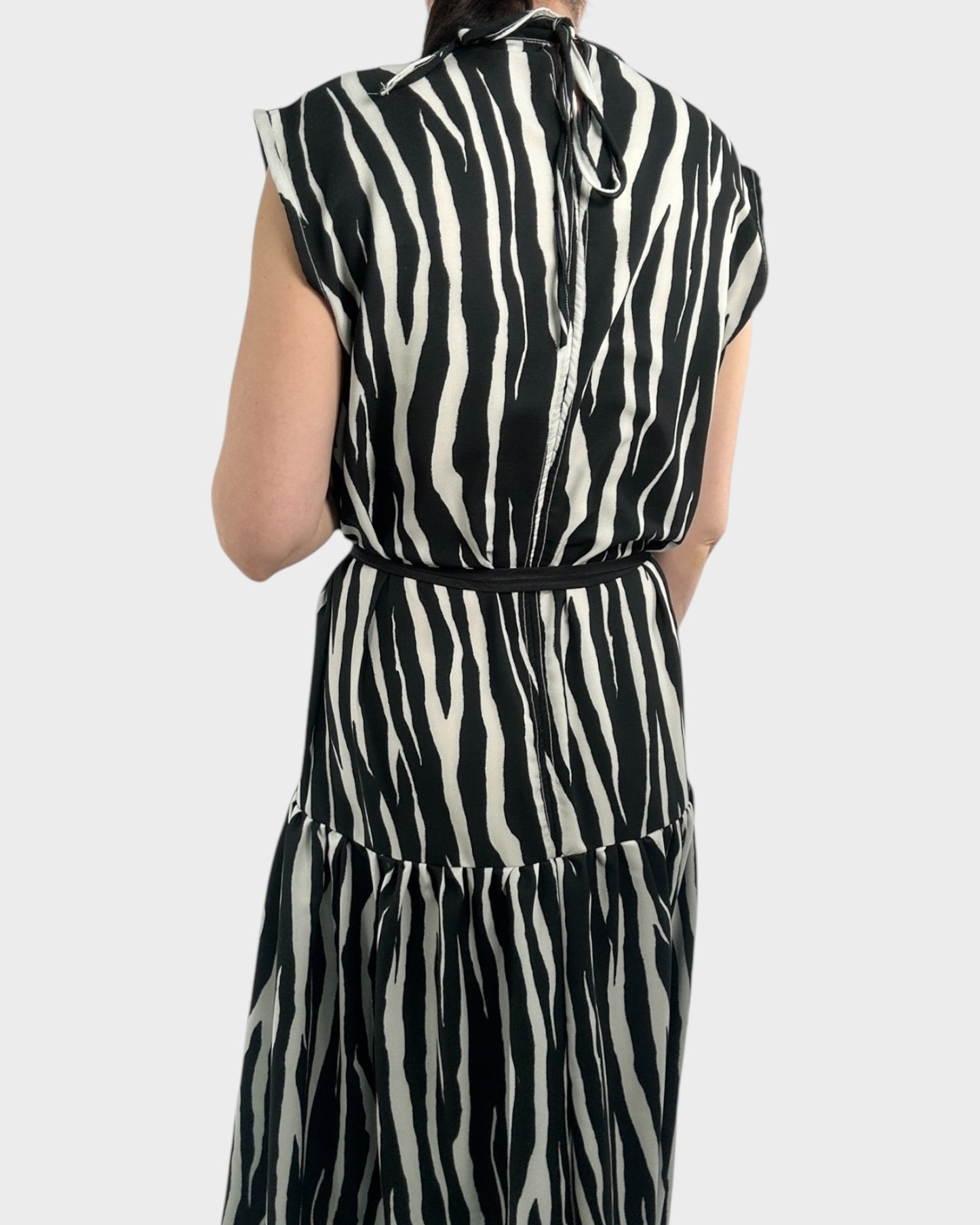 Mystic Moods Zebra  Dropped Waist Maxi