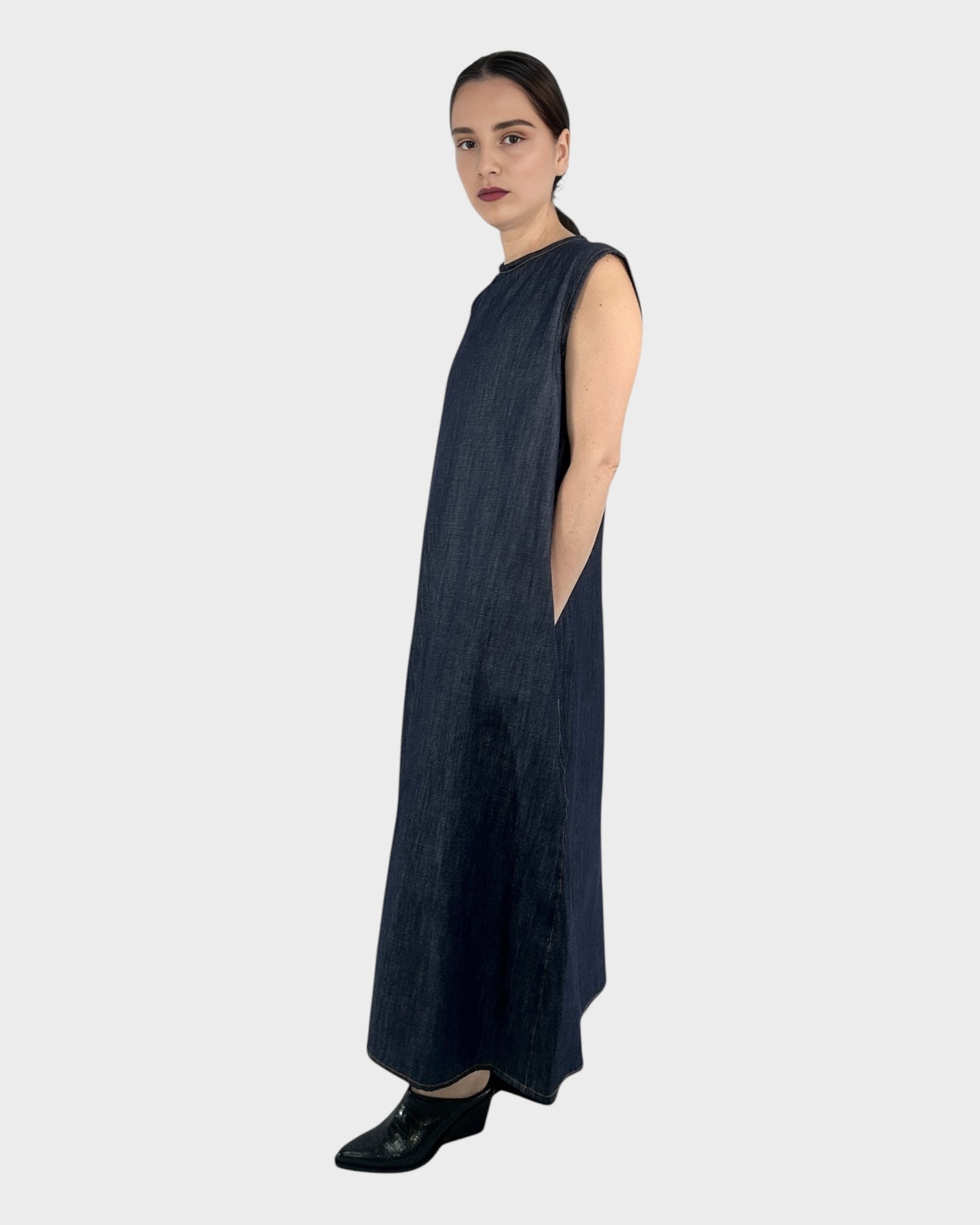 Denim Trapeze Dress