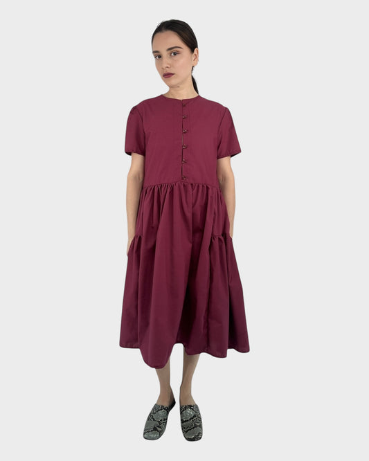 Mystic Moods Buttoned Front Midi Dress