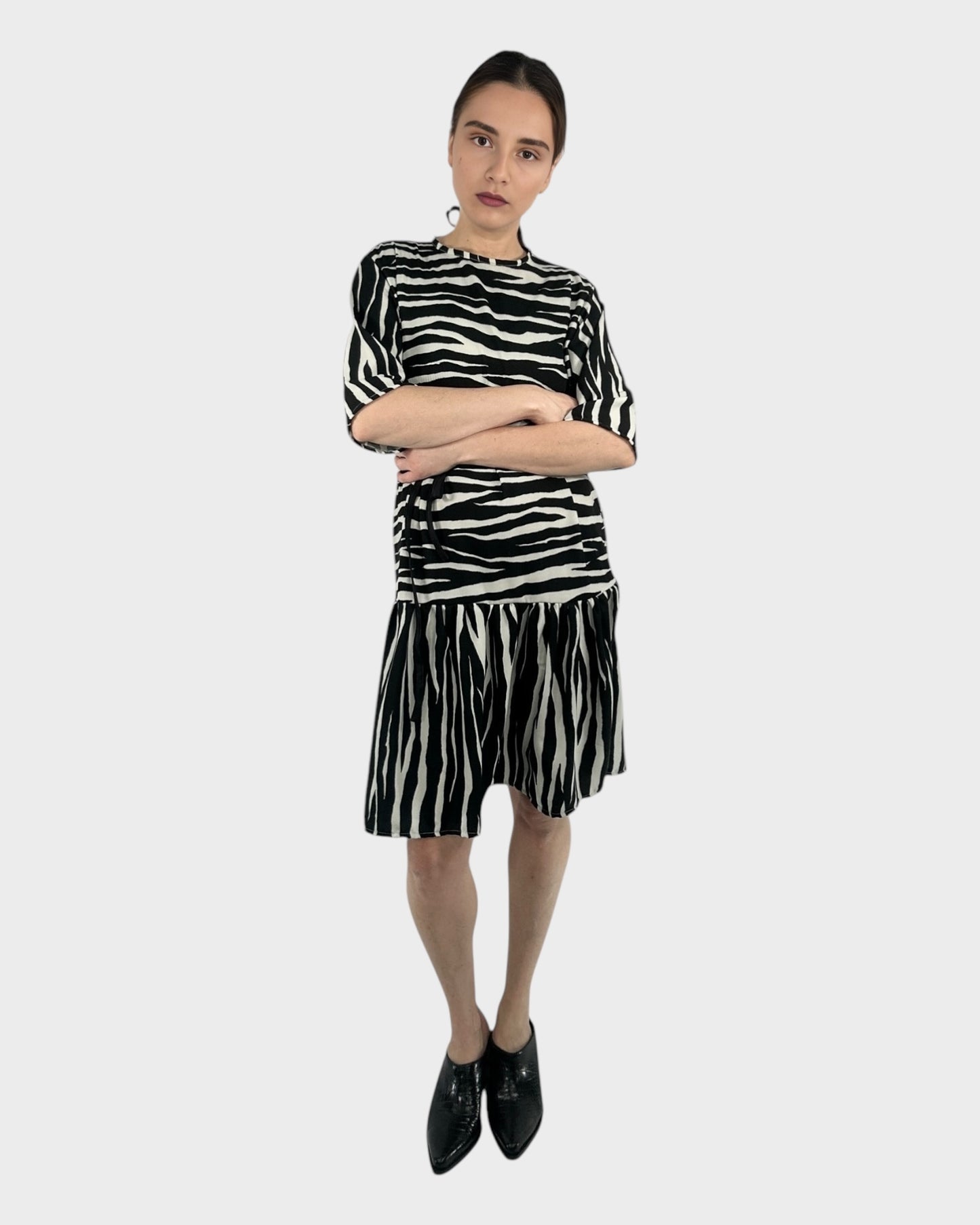 Mystic Moods Zebra Midi Dress