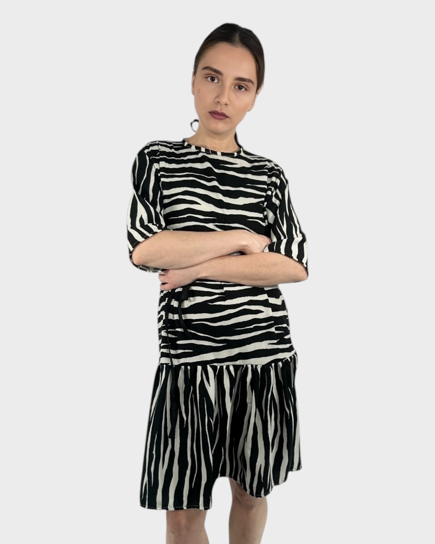 Mystic Moods Zebra Midi Dress