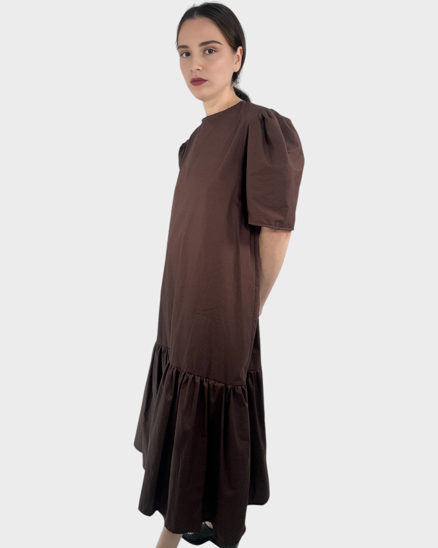 Mystic Moods Puff Sleeves Maxi Dress