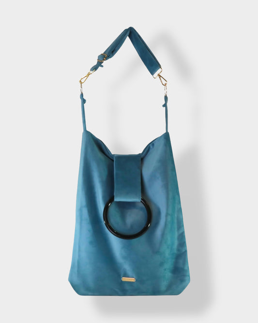 Ella Crossbody Tote Blue