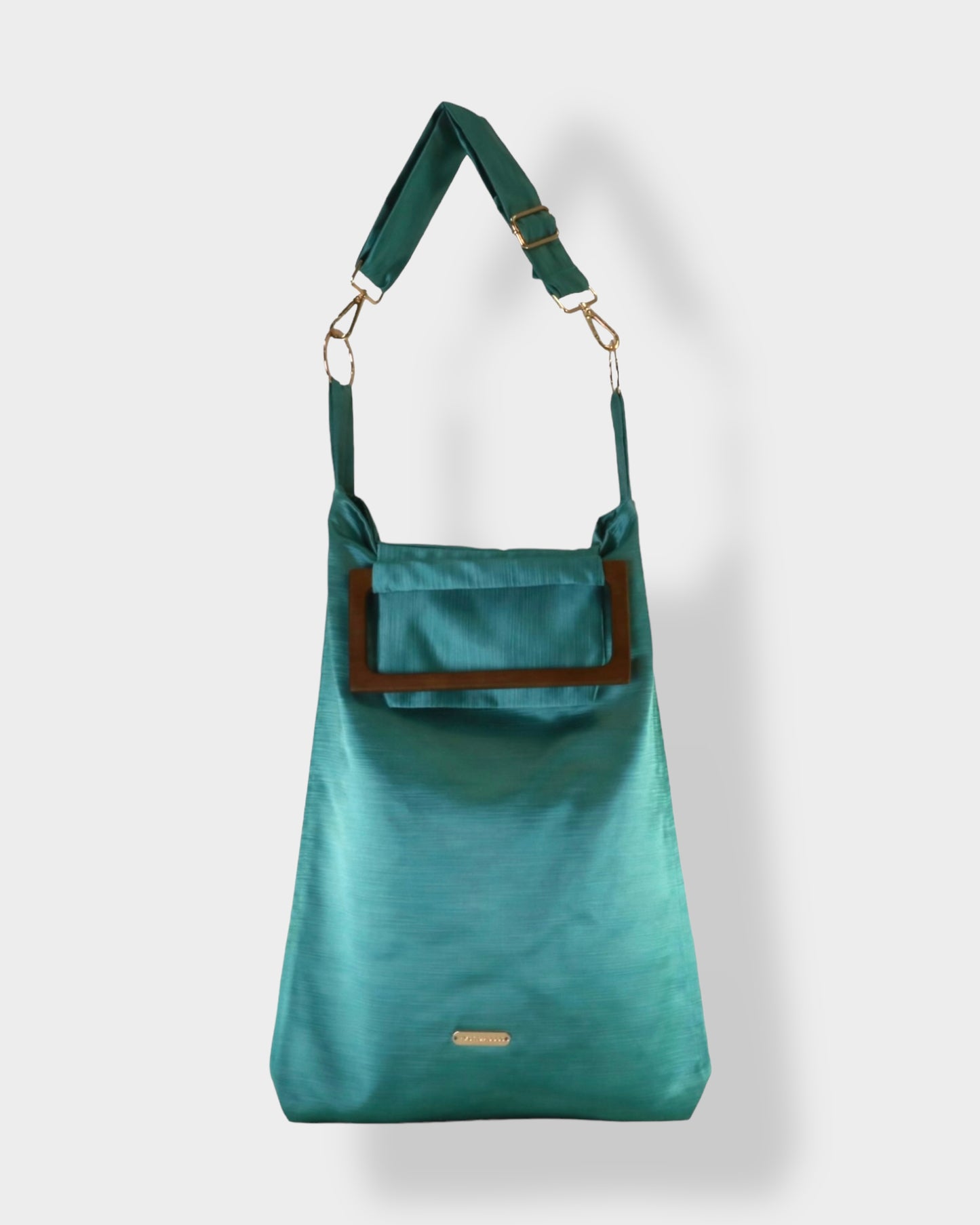 Ella Crossbody Tote Blue Green