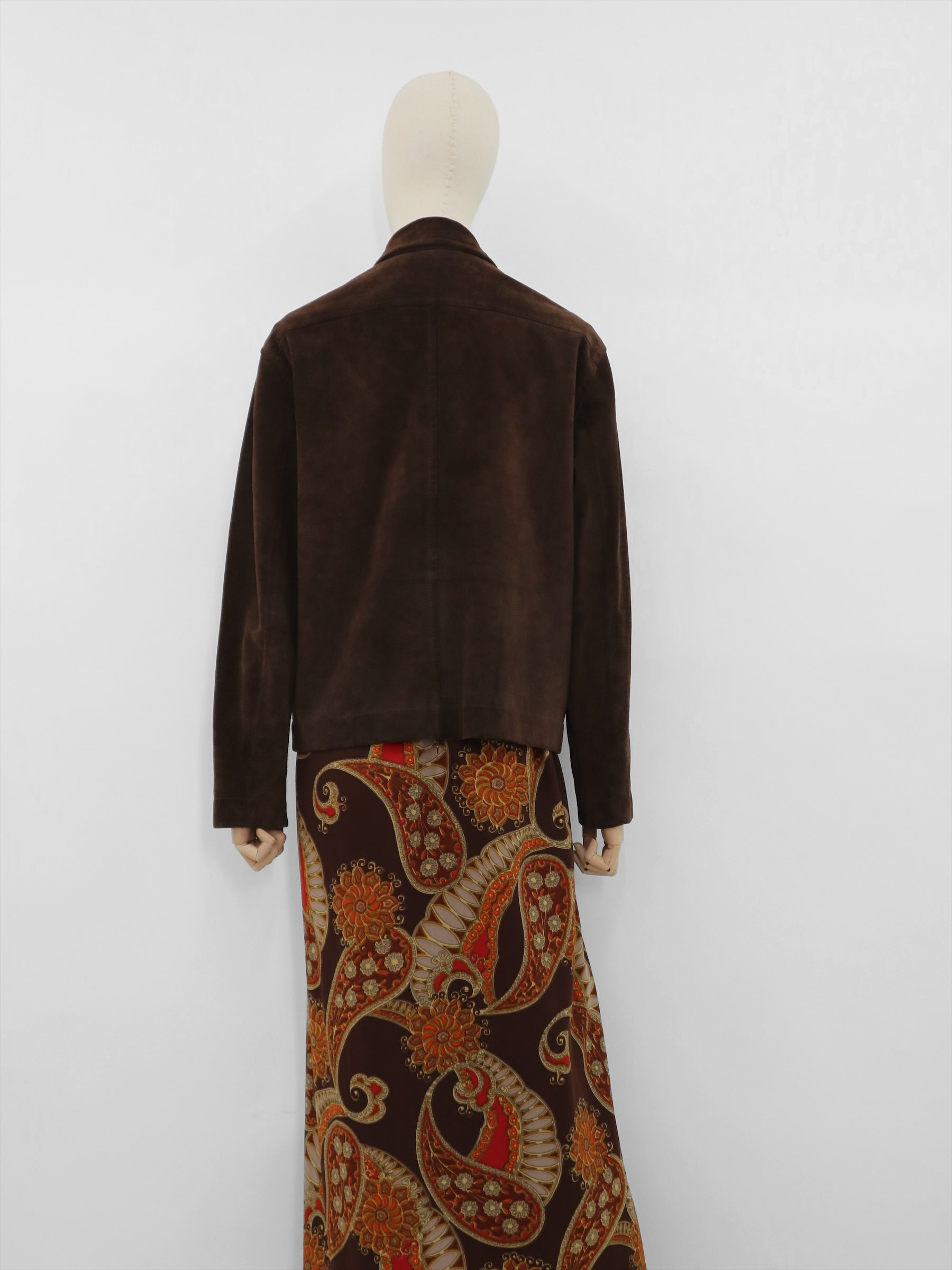 Vintage Nicole Farhi Silk buy vest chocolate